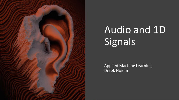 audio and 1d signals