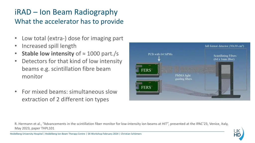irad ion beam radiography what the accelerator