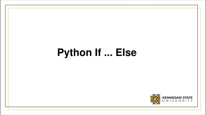 python if else