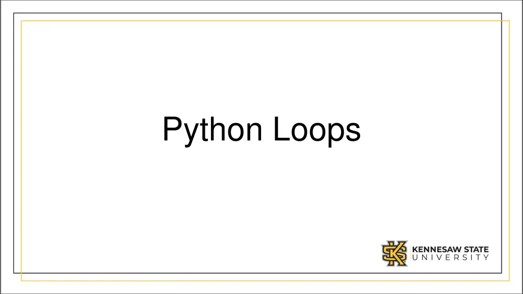 python loops