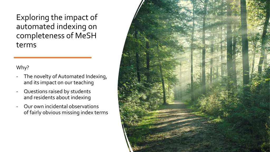 exploring the impact of automated indexing 2