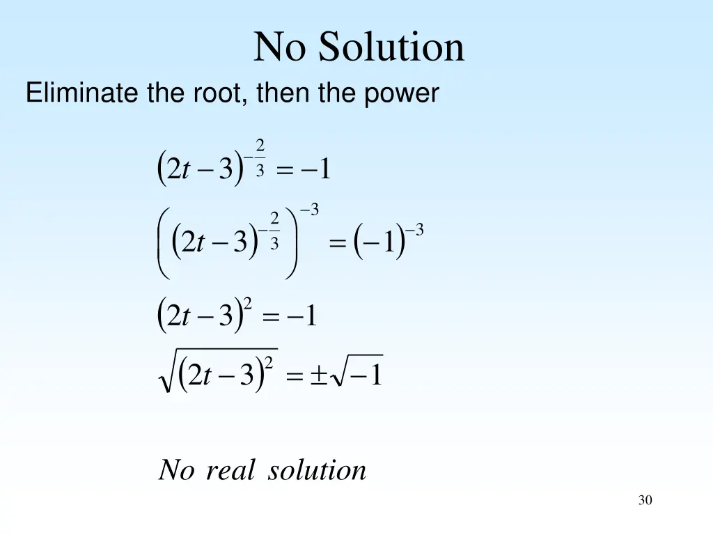 no solution 1