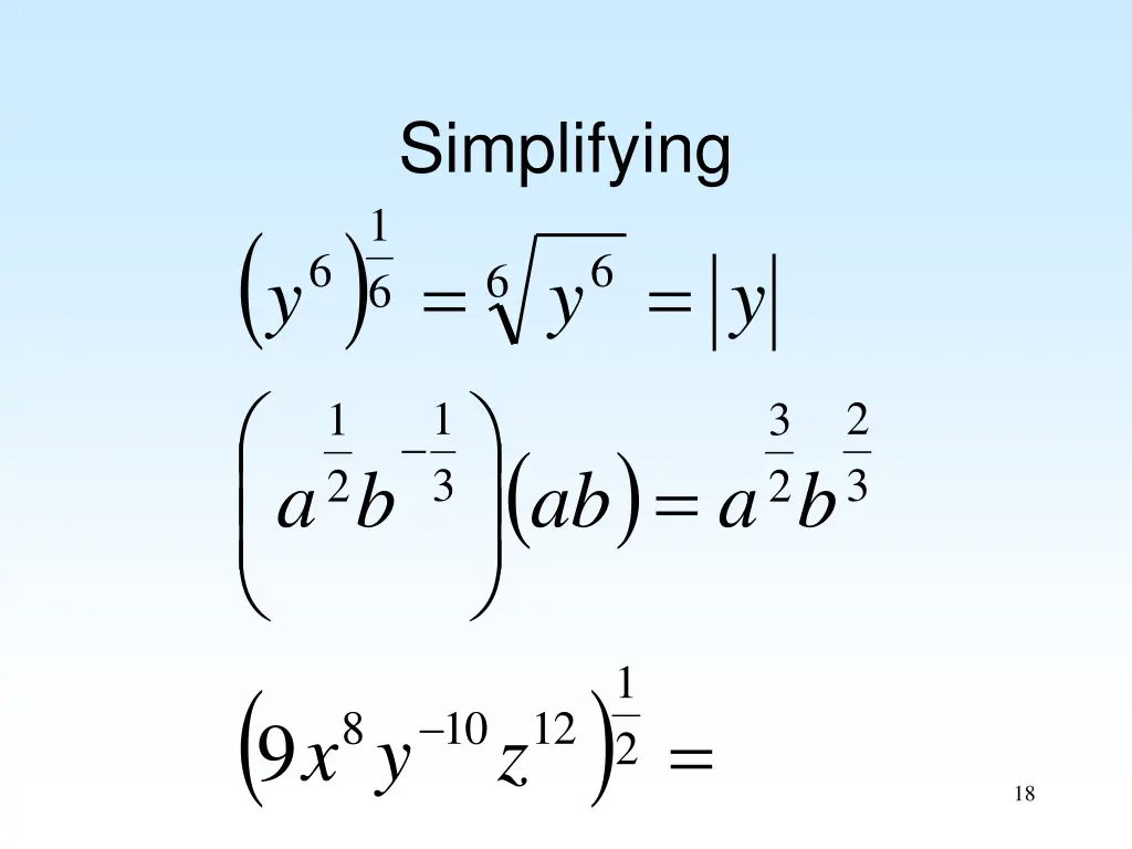 simplifying 2