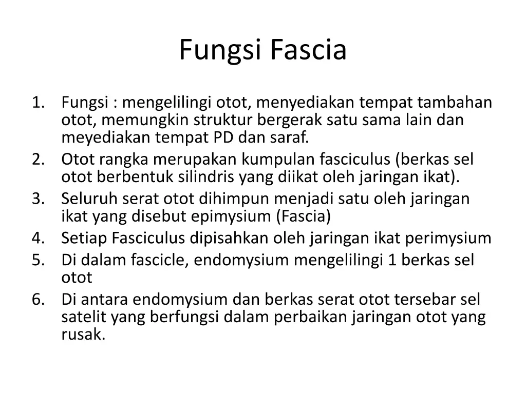 fungsi fascia