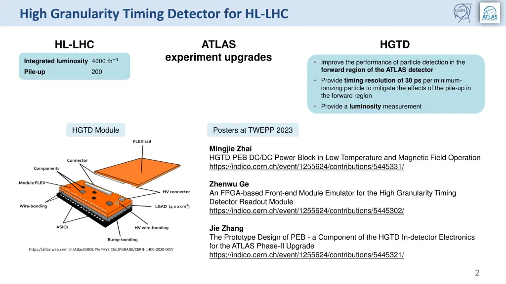 high granularity timing detector for hl lhc