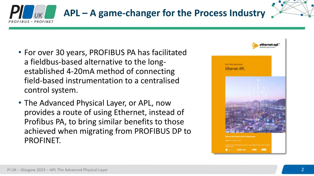 apl a game changer for the process industry