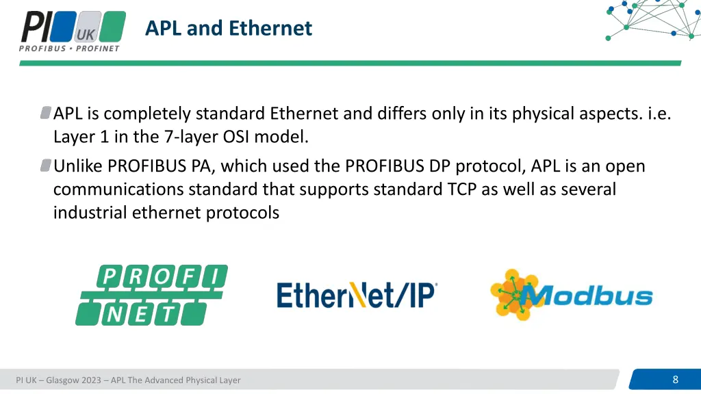 apl and ethernet