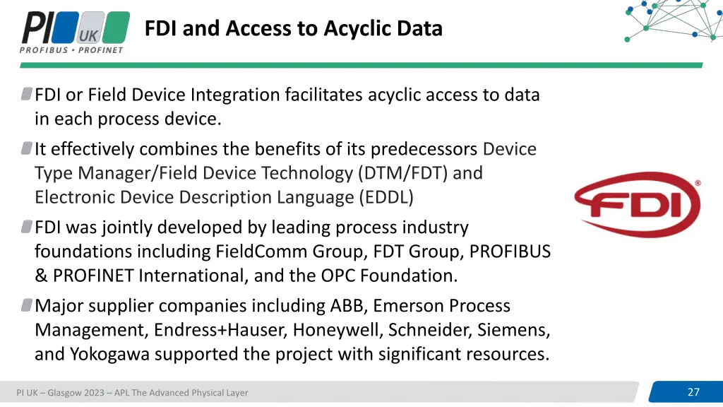 fdi and access to acyclic data