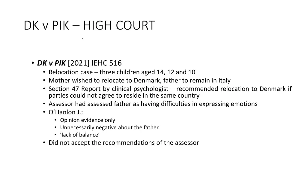 dk v pik high court