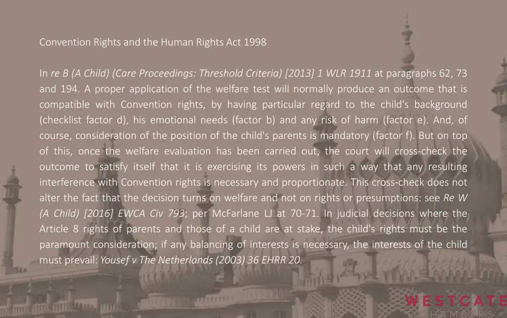 convention rights and the human rights act 1998