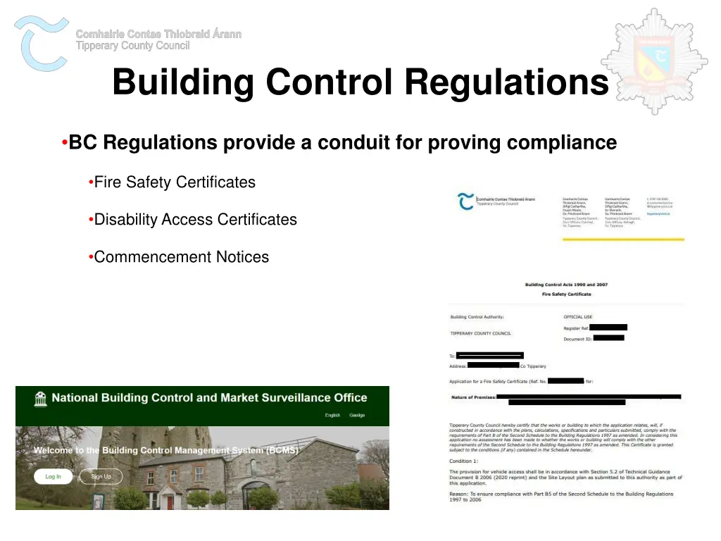 building control regulations