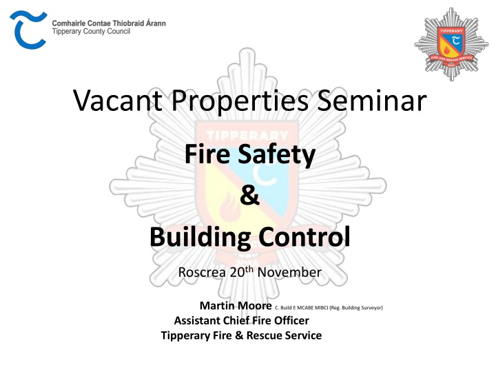 vacant properties seminar