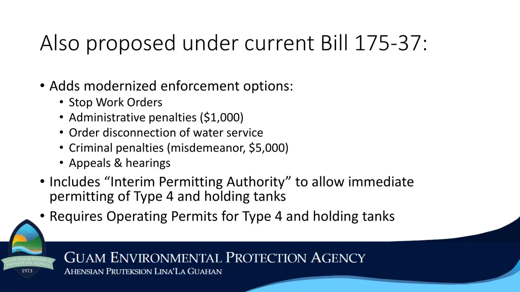 also proposed under current bill 175 37