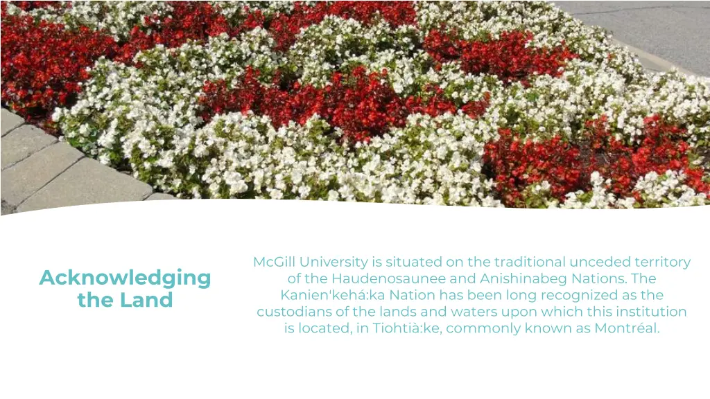 mcgill university is situated on the traditional