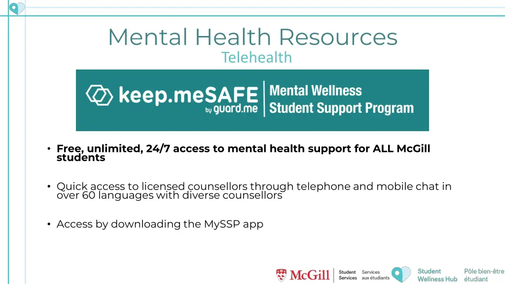 mental health resources telehealth