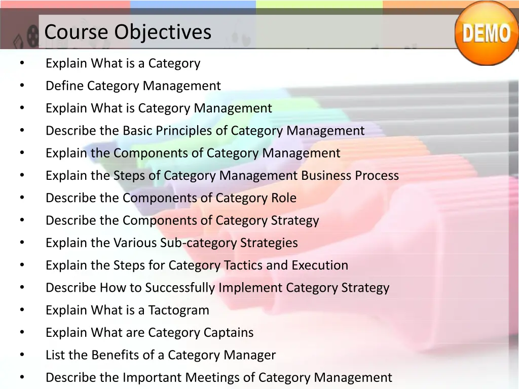 course objectives