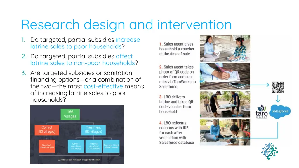 research design and intervention 1 do targeted