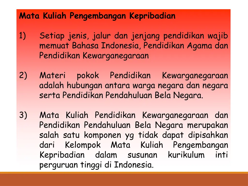 mata kuliah pengembangan kepribadian