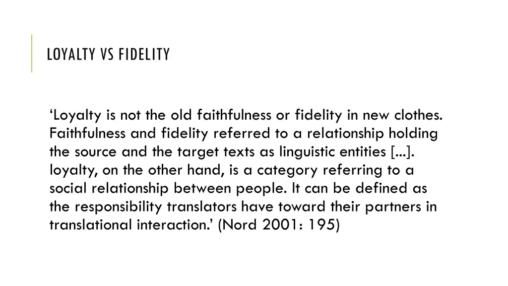 loyalty vs fidelity