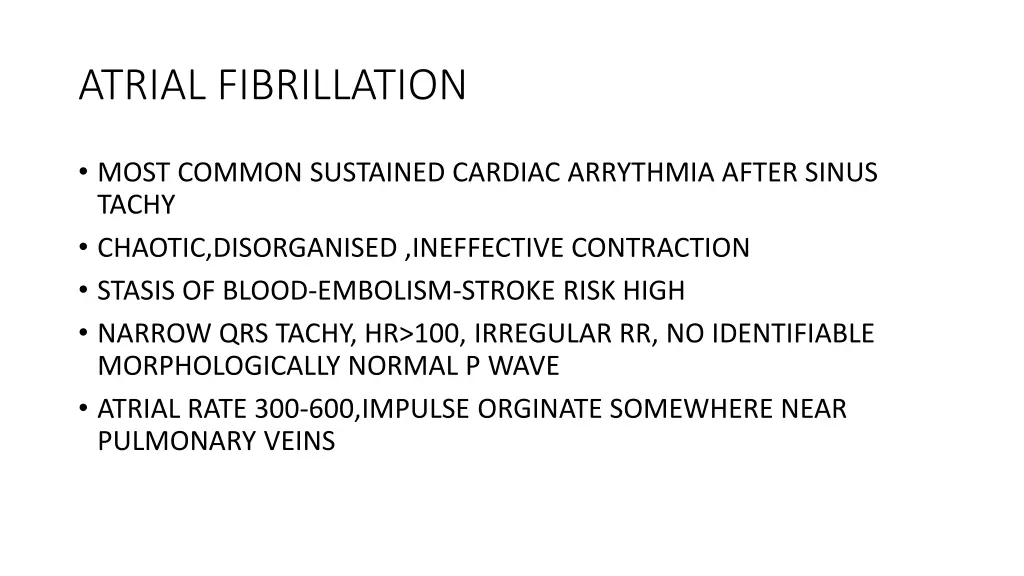 atrial fibrillation