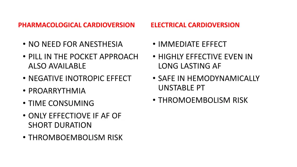 pharmacological cardioversion 1