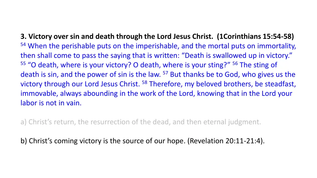 3 victory over sin and death through the lord 1