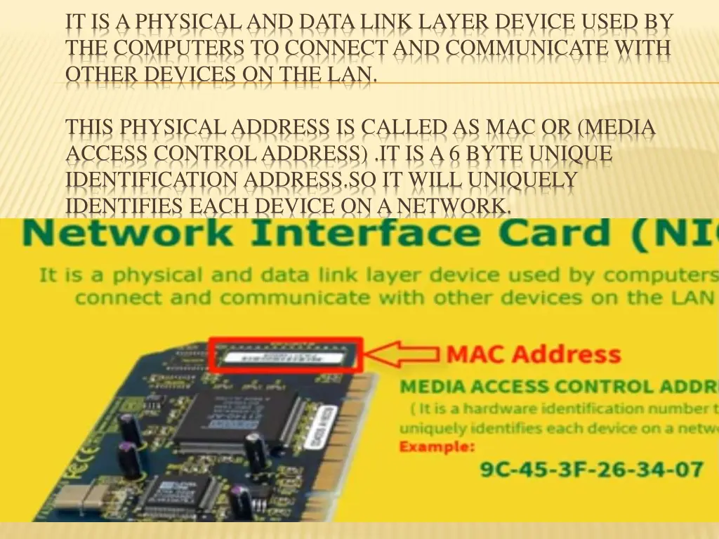 it is a physical and data link layer device used