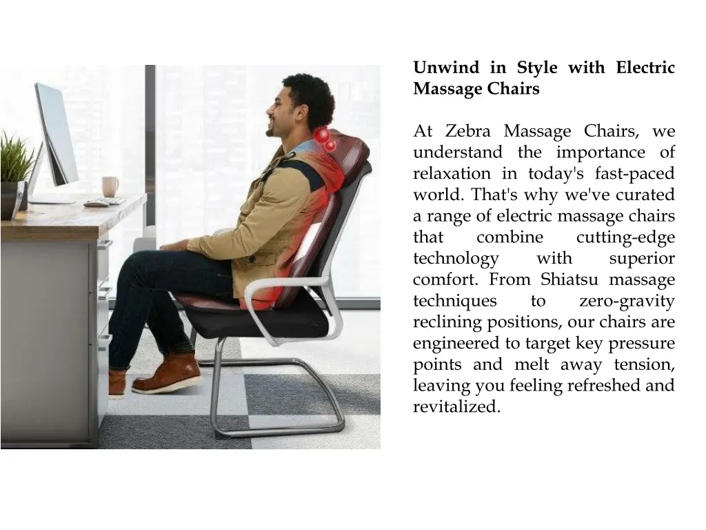 unwind in style with electric massage chairs