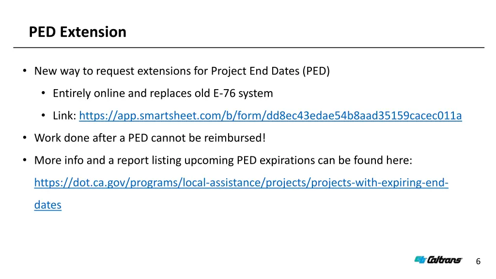 ped extension