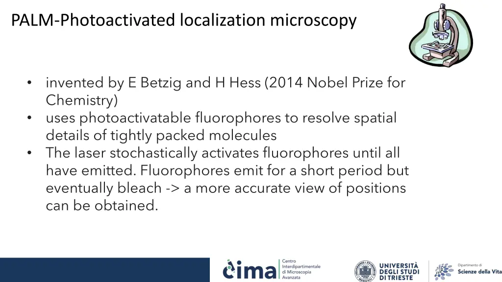 palm photoactivated localization microscopy