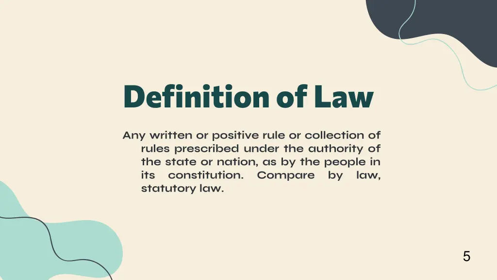 definition of law