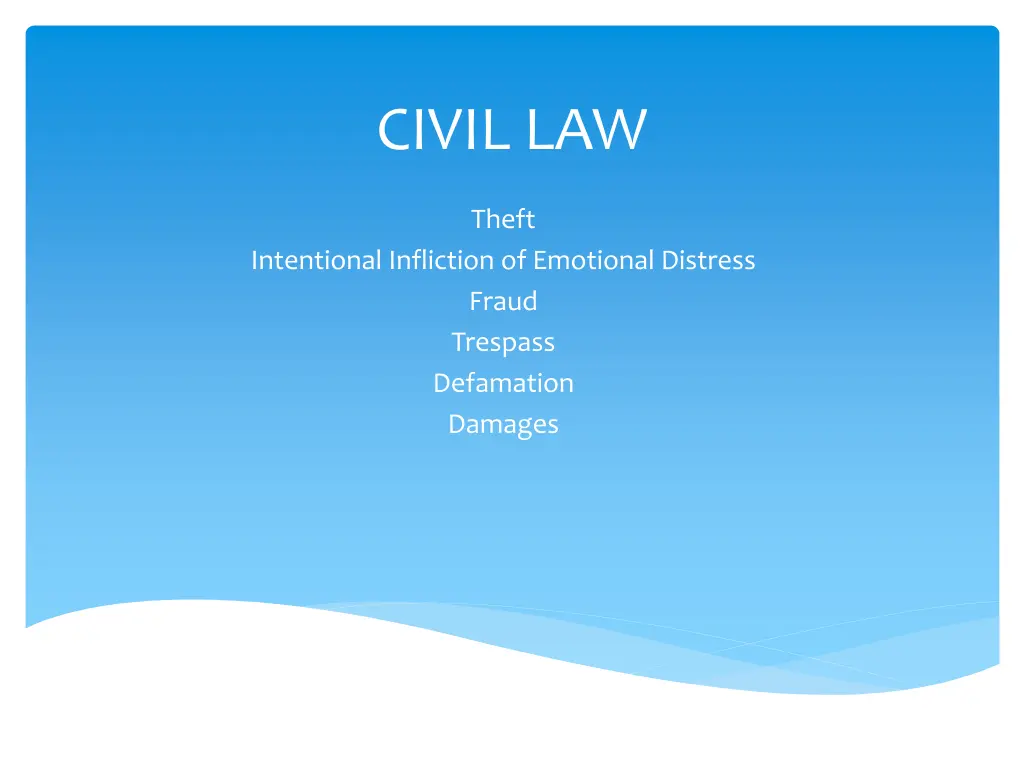 civil law 1