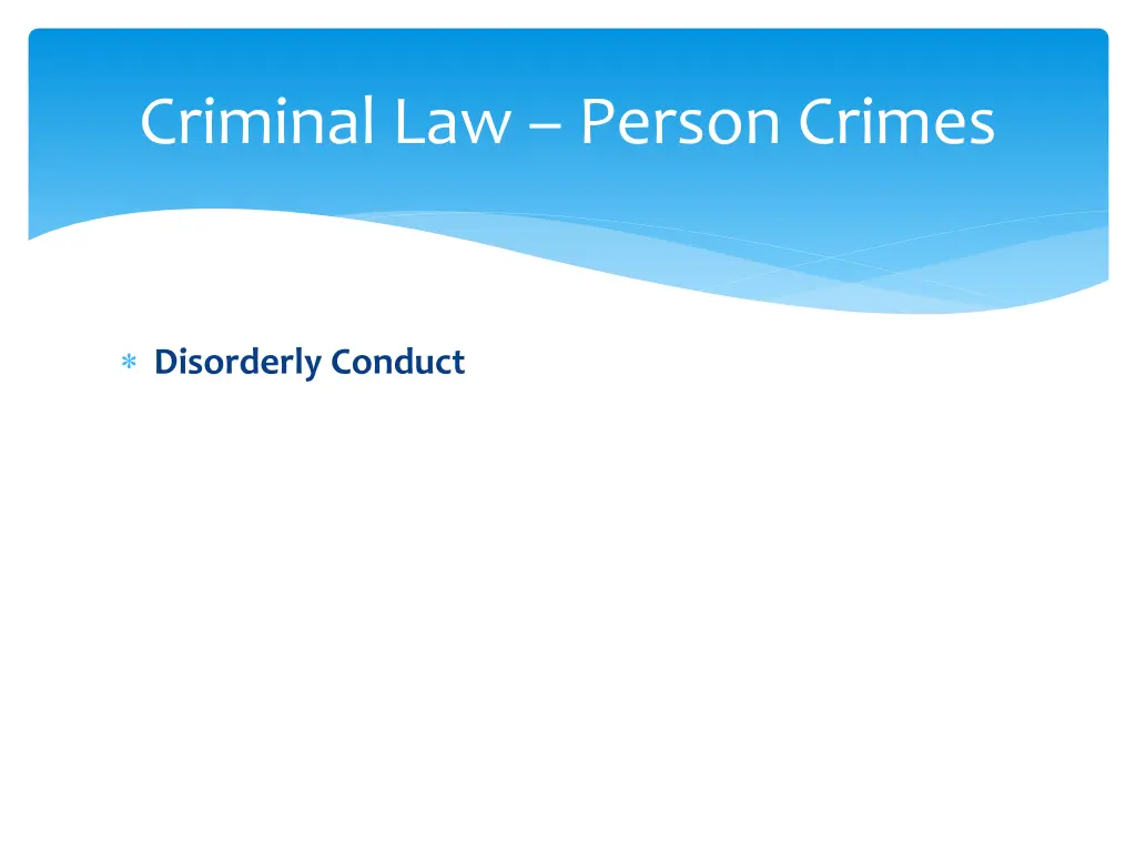 criminal law person crimes 1