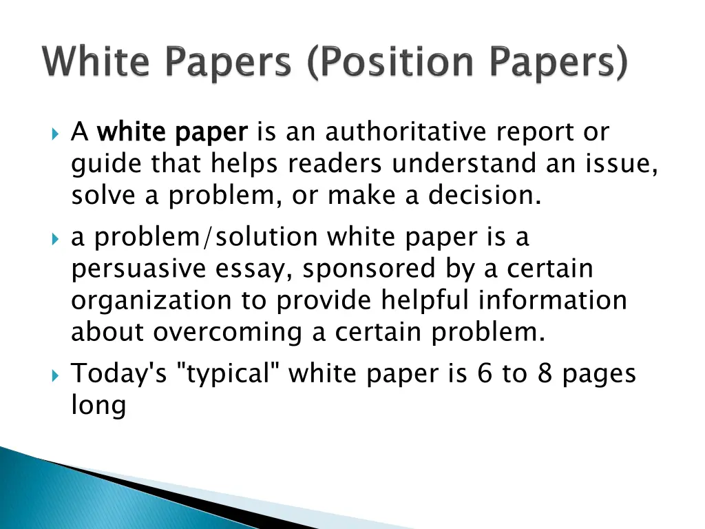 a white paper guide that helps readers understand