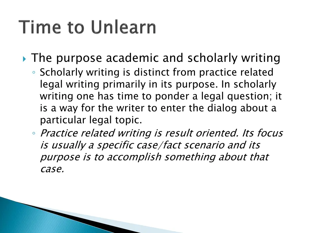 the purpose academic and scholarly writing