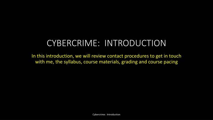 cybercrime introduction