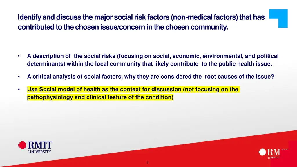 identify and discuss the major social risk
