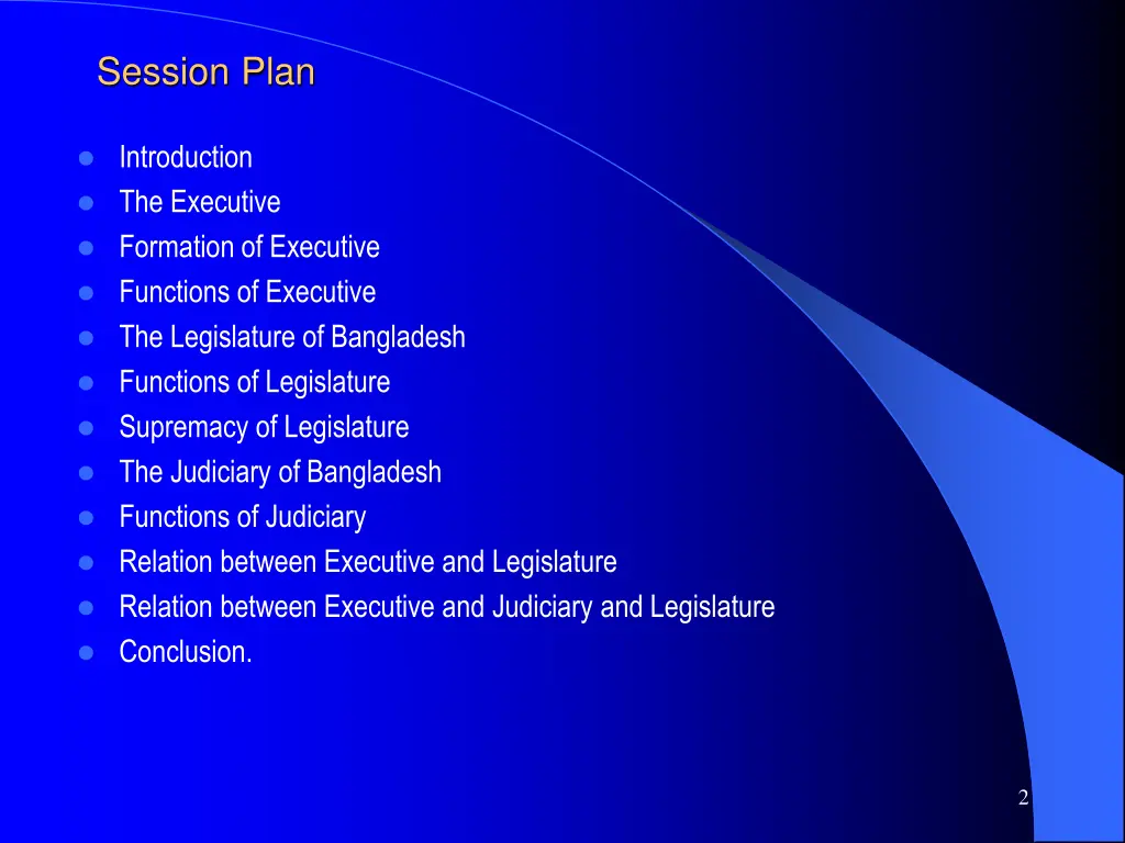 session plan