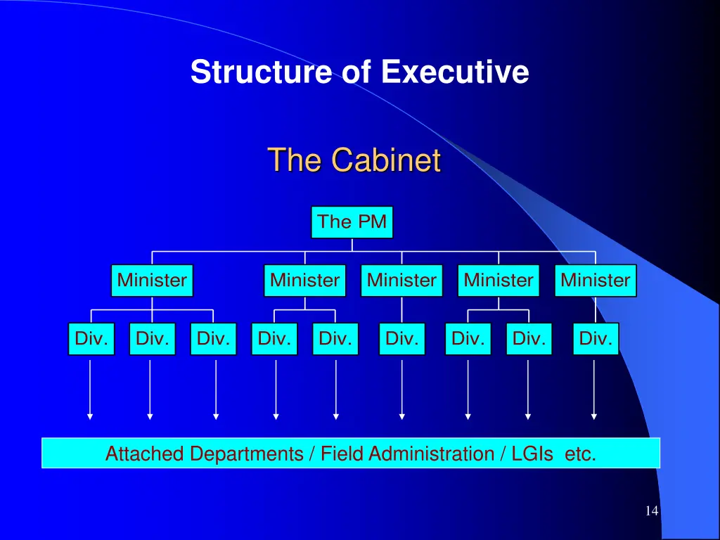 structure of executive