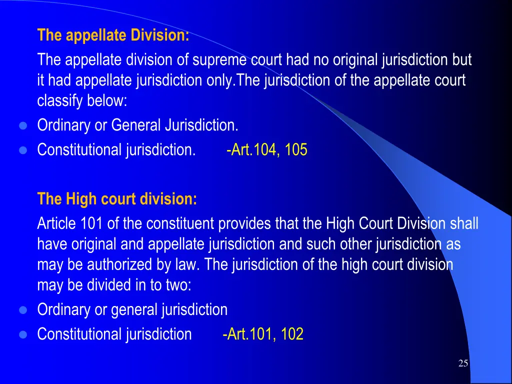 the appellate division the appellate division