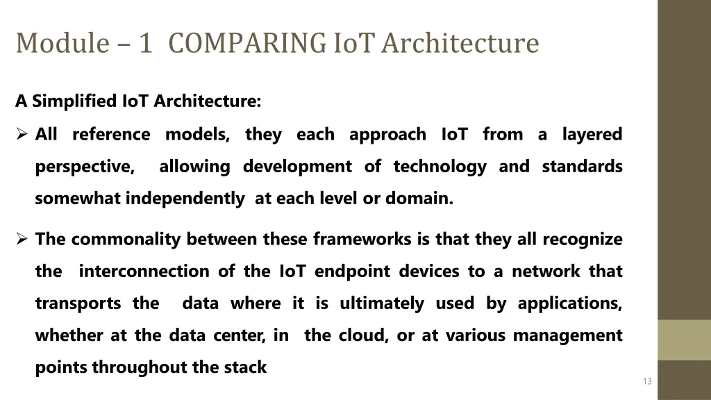 module 1 comparingiotarchitecture