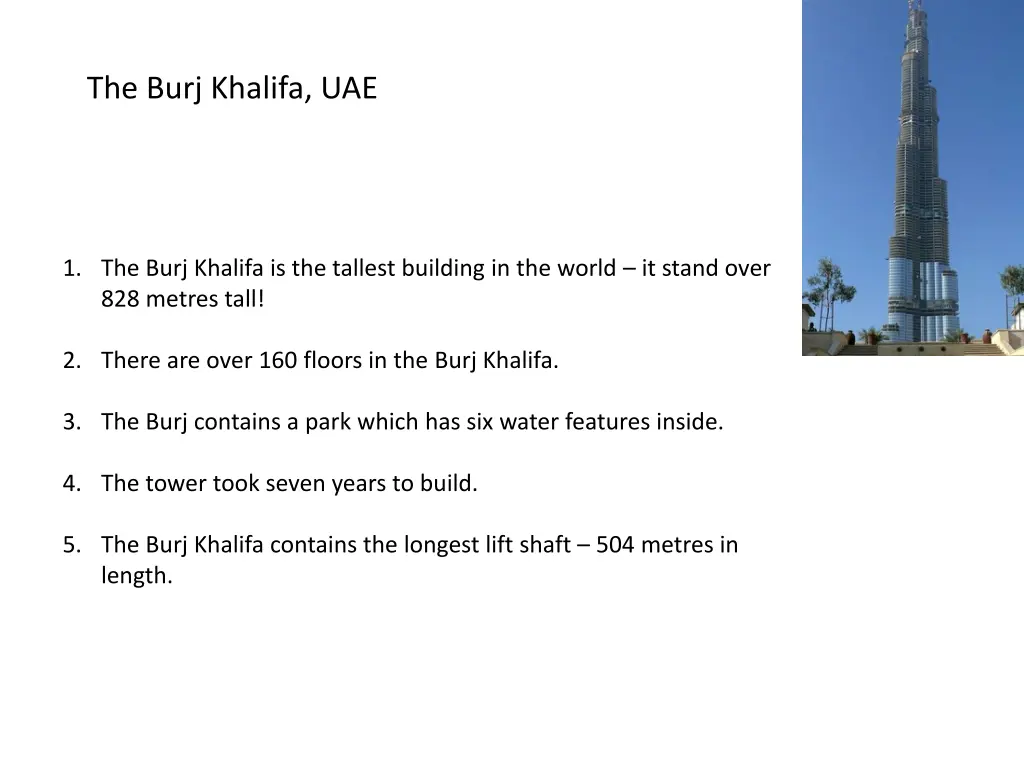 the burj khalifa uae 1