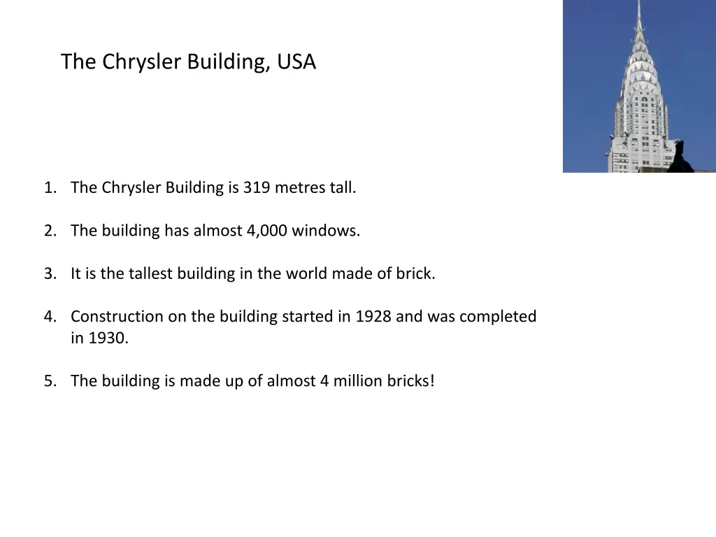 the chrysler building usa 1