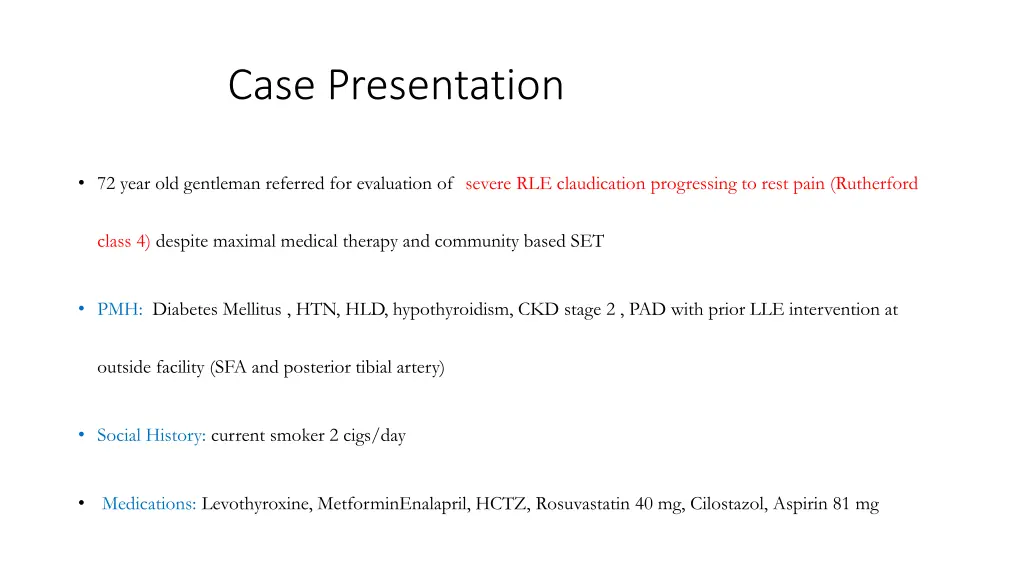 case presentation