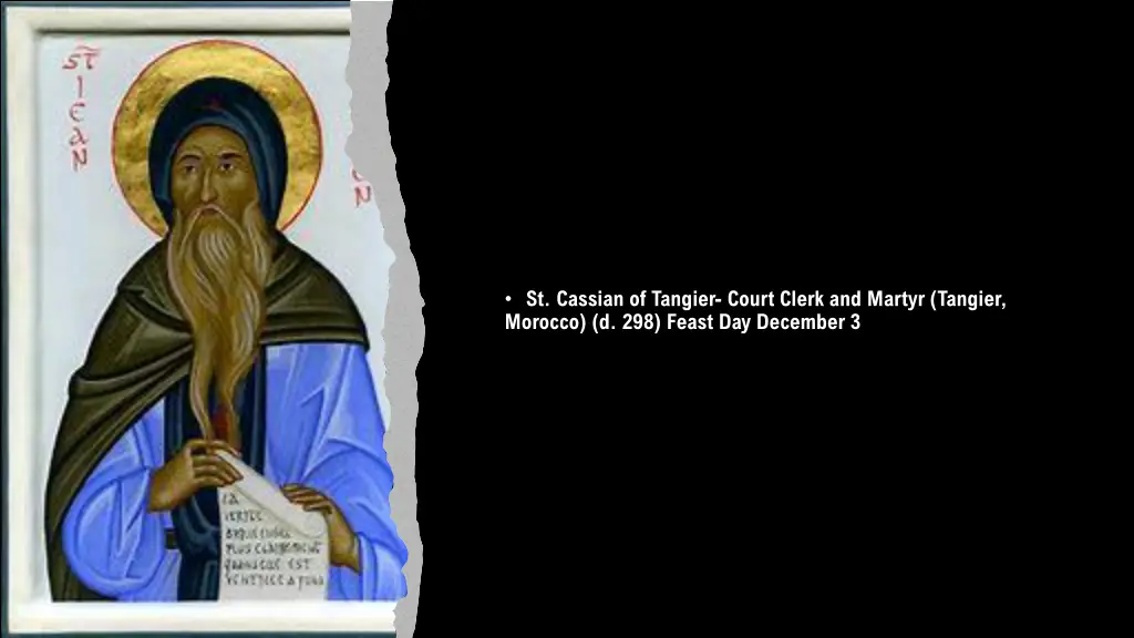 st cassian of tangier court clerk and martyr