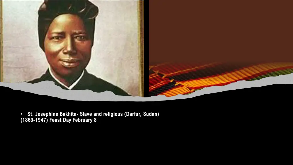 st josephine bakhita slave and religious darfur