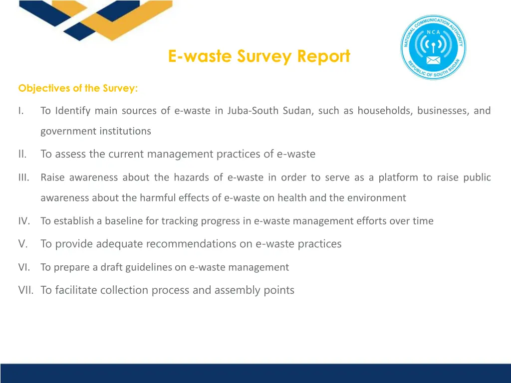 e waste survey report