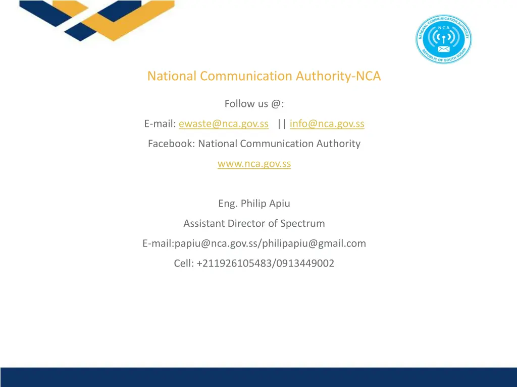 national communication authority nca