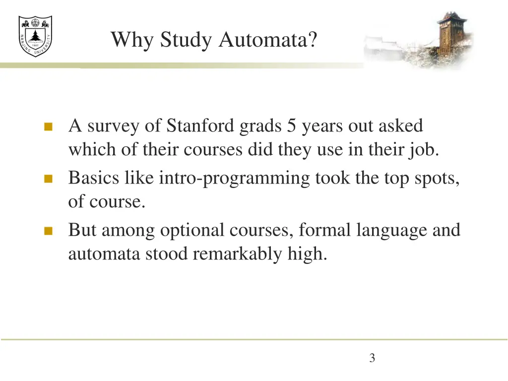 why study automata