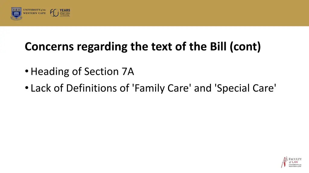 concerns regarding the text of the bill cont 1